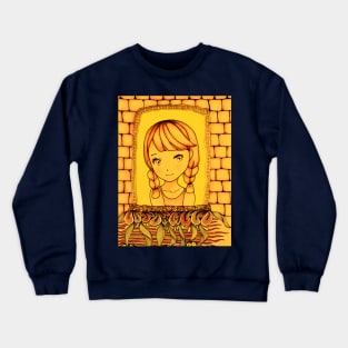 Girl at the window Crewneck Sweatshirt